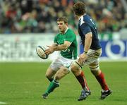 13 February 2010; Gordon D'Arcy, Ireland, in action against Pascal Pape, France. RBS Six Nations Rugby Championship, France v Ireland, Stade de France, Saint Denis, Paris, France. Picture credit: Brian Lawless / SPORTSFILE *** Local Caption ***