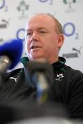 18 February 2010; Ireland's head coach Declan Kidney speaking during a press conference ahead of their RBS Six Nations Rugby Championship game against England on Saturday week. Jury's Hotel, Western Road, Cork. Picture credit: Matt Browne / SPORTSFILE