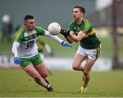 6 March 2016; Marc Ó Sé, Kerry, in action against Patrick McBrearty, Donegal. Allianz Football League, Division 1, Round 4, Kerry v Donegal. Austin Stack Park, Tralee, Co. Kerry. Picture credit: Brendan Moran / SPORTSFILE