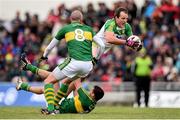 6 March 2016; Michael Murphy, Donegal, is tackled by Shane Enright, Kerry . Allianz Football League, Division 1, Round 4, Kerry v Donegal. Austin Stack Park, Tralee, Co. Kerry. Picture credit: Brendan Moran / SPORTSFILE
