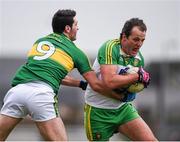 6 March 2016; Michael Murphy, Donegal, is tackled by Bryan Sheehan, Kerry. Allianz Football League, Division 1, Round 4, Kerry v Donegal. Austin Stack Park, Tralee, Co. Kerry. Picture credit: Brendan Moran / SPORTSFILE