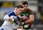 6 March 2016; Conor McManus, Monaghan, in action against Ger Cafferkey, Mayo. Allianz Football League, Division 1, Round 4, Monaghan v Mayo. St Tiernach's Park, Clones, Co. Monaghan. Picture Credit: Philip Fitzpatrick / SPORTSFILE