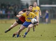 6 March 2016; Niall Kilroy, Roscommon, in action against Ryan Boyle, Down. Allianz Football League, Division 1, Round 4, Roscommon v Down. Glennon Brothers Pearse Park, Longford. Picture credit: Sam Barnes / SPORTSFILE