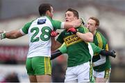 6 March 2016; Neil McGee, Donegal, tussles with Stephen O’Brien, Kerry. Allianz Football League, Division 1, Round 4, Kerry v Donegal. Austin Stack Park, Tralee, Co. Kerry. Picture credit: Brendan Moran / SPORTSFILE