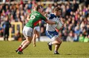 6 March 2016; Fintan Kelly, Monaghan, in action against Colm Boyle, Mayo. Allianz Football League, Division 1, Round 4, Monaghan v Mayo. St Tiernach's Park, Clones, Co. Monaghan. Picture Credit: Philip Fitzpatrick / SPORTSFILE