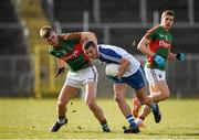 6 March 2016; Ryan Wylie, Monaghan, in action against Conor O'Shea, Mayo. Allianz Football League, Division 1, Round 4, Monaghan v Mayo. St Tiernach's Park, Clones, Co. Monaghan. Picture Credit: Philip Fitzpatrick / SPORTSFILE