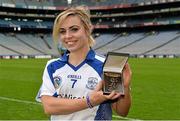 6 March 2016; Player of the Match Anna Geary, Milford, with her award for her outstanding performance in the AIB Senior Camogie Club Championship Final, Killimor vs Milford. Croke Park, Dublin. Picture credit: Piaras Ó Mídheach / SPORTSFILE