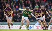 6 March 2016; John Egan, Kerry, in action against Matthew O'Hanlon, Wexford. Allianz Hurling League, Division 1B, Round 3, Kerry v Wexford. Austin Stack Park, Tralee, Co. Kerry. Picture credit: Brendan Moran / SPORTSFILE