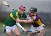 6 March 2016; Tommy Casey, Kerry, in action against Shane Tompkins, Wexford. Allianz Hurling League, Division 1B, Round 3, Kerry v Wexford. Austin Stack Park, Tralee, Co. Kerry. Picture credit: Brendan Moran / SPORTSFILE