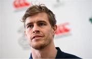 7 March 2016; Ireland's Andrew Trimble during a press conference. Ireland Rugby Press Conference. Carton House, Maynooth, Co. Kildare. Picture credit: Ramsey Cardy / SPORTSFILE