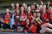 7 March 2016; Scoil Mhuire, Carrick on Suir, Tipperary, players celebrate with the cup. Lidl All Ireland Senior A Post Primary Schools Championship Final, Coláiste Iosagain, Stillorgan, Dublin v Scoil Mhuire, Carrick on Suir, Tipperary. Nowlan Park, Kilkenny. Picture credit: Matt Browne / SPORTSFILE