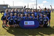 7 March 2016; The Gallen C.S. Ferbane squad celebrate the cup after victory over Scoil Phobail Sliabh Luachra, Rathmore. Lidl All Ireland Senior C Post Primary Schools Championship Final, Gallen C.S. Ferbane, Offaly v Scoil Phobail Sliabh Luachra, Rathmore, Kerry. Mick Neville Park, Rathkeale, Co. Limerick. Picture credit: Diarmuid Greene / SPORTSFILE