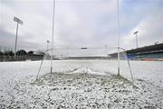 21 February 2010; General view of the snow covered pitch at Parnell park where the AIB GAA Football All-Ireland Senior Club Championship Semi-Final game between Corofin and St Gall's was called off. AIB GAA Football All-Ireland Senior Club Championship Semi-Final, Corofin v St Gall's. Parnell Park, Dublin. Picture credit: David Maher / SPORTSFILE