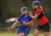 21 February 2010; Stacey Redmond, WIT, in action against Siobhan McGrath, UCC. Ashbourne Cup Final Waterford Institute of Technology v University College Cork. Cork Institute of Technology, Cork. Picture credit: Stephen McCarthy / SPORTSFILE
