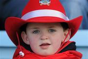 21 February 2010; Five-year-old Cian Kelly, from Whitechurch, Cork, watches the game. Allianz GAA Hurling National League Division 1 Round 1, Cork v Offaly. Pairc Ui Chaoimh, Cork. Picture credit: Ray McManus / SPORTSFILE