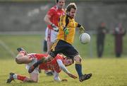 21 February 2010; Michael Lyng, Dublin City University, in action against Declan Byrne, Louth. O'Byrne Cup Final, Louth v Dublin City University. Dowdallshill, Dundalk, Co. Louth. Photo by Sportsfile