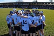 21 February 2010; Dublin captain Stephen Hiney with his players before the start of the game against Waterford. Allianz GAA Hurling National League Division 1 Round 1, Waterford v Dublin. Walsh Park, Waterford. Picture credit: Matt Browne / SPORTSFILE