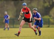 21 February 2010; Fionnuala Carr, UCC, in action against Sarah Anne Fitzgerald, WIT. Ashbourne Cup Final Waterford Institute of Technology v University College Cork. Cork Institute of Technology, Cork. Picture credit: Stephen McCarthy / SPORTSFILE