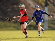 21 February 2010; Aideen McNamara, UCC, in action against Michelle Quilty, WIT. Ashbourne Cup Final Waterford Institute of Technology v University College Cork. Cork Institute of Technology, Cork. Picture credit: Stephen McCarthy / SPORTSFILE