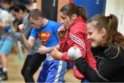 9 March 2016; Katie Taylor and fellow Irish boxers during training at the IABA High Performance Squad training session. National Boxing Stadium, Dublin. Picture credit: Cody Glenn / SPORTSFILE