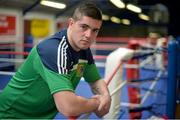 9 March 2016; Boxer Joe Ward poses for a portrait before an IABA High Performance Squad training session. National Boxing Stadium, Dublin. Picture credit: Cody Glenn / SPORTSFILE