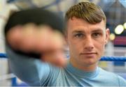 9 March 2016; Boxer Sean McComb poses for a portrait before an IABA High Performance Squad training session. National Boxing Stadium, Dublin. Picture credit: Cody Glenn / SPORTSFILE