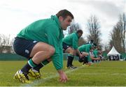 10 March 2016; Ireland's Jared Payne with his team-mates during squad training. Carton House, Maynooth, Co. Kildare. Picture credit: Matt Browne / SPORTSFILE