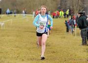 21 February 2010; Eimear Kennedy, Tipperary, on her way to winning the Girls U17 race during the Woodie’s DIY Juvenile ‘B’ Cross Country. Juvenile Athletes, Woodie’s DIY Juvenile ‘B’ Cross Country. Lough Key Forest Park, Boyle, Co. Roscommon. Picture credit: Pat Murphy / SPORTSFILE