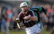 21 February 2010; Niall Hayes, Galway, in action against Limerick. Allianz GAA Hurling National League, Division 1 Round 1, Limerick v Galway, John Fitzgerald Park, Kilmallock, Co. Limerick. Picture credit: Brendan Moran / SPORTSFILE