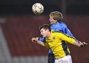24 February 2010; Paul Corry, UCD, in action against Sean Fitzgerald, DIT. CUFL Umbro - Premier Division Final, University College Dublin v Dublin Institute of Technology, Tolka Park, Dublin. Picture credit: David Maher / SPORTSFILE