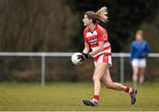 11 March 2016; Juliet Murphy, Cork Institute of Technology, in action against St Patrick's College. Giles Cup Semi-Final - Cork IT v St Patrick's Coillege, Drumcondra. John Mitchels GAA Club, Tralee, Co. Kerry. Picture credit: Brendan Moran / SPORTSFILE