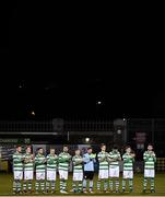 11 March 2016; The Shamrock Rovers team stand for a minutes applause in respect of the recently deceased who were associated with the club. SSE Airtricity League Premier Division, Shamrock Rovers v Wexford Youths. Tallaght Stadium, Tallaght, Co. Dublin.  Picture credit: David Maher / SPORTSFILE