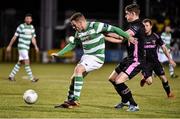 11 March 2016; Danny North, Shamrock Rovers, in action against Lee Grace, Wexford Youths. SSE Airtricity League Premier Division, Shamrock Rovers v Wexford Youths. Tallaght Stadium, Tallaght, Co. Dublin.  Picture credit: David Maher / SPORTSFILE