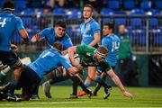 11 March 2016; Cillian Gallagher, Ireland, is tackled by Daniel Rimpelli, Italy. Electric Ireland U20 Six Nations Rugby Championship, Ireland v Italy. Donnybrook Stadium, Donnybrook, Dublin.  Picture credit: Piaras Ó Mídheach / SPORTSFILE
