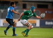 11 March 2016; Will Connors, Ireland, in action against Vincenzo Charly Ernest Trussardi, Italy. Electric Ireland U20 Six Nations Rugby Championship, Ireland v Italy. Donnybrook Stadium, Donnybrook, Dublin.  Picture credit: Piaras Ó Mídheach / SPORTSFILE