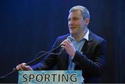12 March 2016; Chairperson James Horan speaking at the Sporting Excellence Conference in the Breaffy House Resort, Castlebar, Mayo. Picture credit: Ray McManus / SPORTSFILE