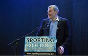 12 March 2016; Chairperson James Horan speaking at the Sporting Excellence Conference in the Breaffy House Resort, Castlebar, Mayo. Picture credit: Ray McManus / SPORTSFILE