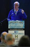 12 March 2016; Liam Moggan, Coach Education Development Officer, Irish Sports Council, during his 'The Wisdom of Others, Insights, Lessons, Stories' presentation at the Sporting Excellence Conference in the Breaffy House Resort, Castlebar, Mayo. Picture credit: Ray McManus / SPORTSFILE