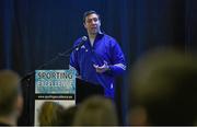 12 March 2016; Kenny Egan, a Silver Medallist at the 2008 Beijing Olympics, the during 'The Olympic Journey' presentation at the Sporting Excellence Conference in the Breaffy House Resort, Castlebar, Mayo. Picture credit: Ray McManus / SPORTSFILE