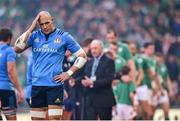 12 March 2016; Italy's Sergio Parisse ahead of the game. RBS Six Nations Rugby Championship, Ireland v Italy. Aviva Stadium, Lansdowne Road, Dublin. Picture credit: Ramsey Cardy / SPORTSFILE