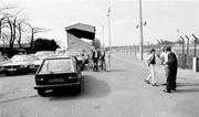 12 April 1987; Shamrock Rovers supporters outside Glenmalure Park before the final match to be played at the venue. Shamrock Rovers v Sligo Rovers, League of Ireland, First Division, Glenmalure Park, Milltown, Dublin. Picture credit: Ray McManus / SPORTSFILE