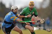 25 February 2010; Seamus Callinan, LIT, in action against David Kenny, UCD. Ulster Bank Fitzgibbon Cup Quarter-Final, Limerick Institute of Technology v University College Dublin, University of Limerick, Limerick. Picture credit: Diarmuid Greene / SPORTSFILE