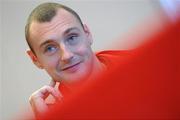 25 February 2010; Bohemians' Mark Quigley during a media conference to announce a deal with the Clarion group ahead of their Setanta Cup game against Coleraine on Saturday. Clarion Hotel, IFSC, Dublin. Picture credit: Pat Murphy / SPORTSFILE