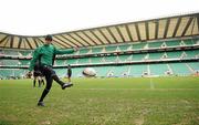 26 February 2010; Ireland out-half Jonathan Sexton in action during the squad captain's run ahead of their RBS Six Nations Rugby Championship match against England on Saturday. Twickenham Stadium, Twickenham, London. Picture credit: Matt Browne / SPORTSFILE