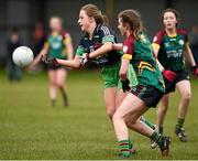 12 March 2016; Aoife Daly, Scoil Chríost Rí, Portlaoise, in action against Hannah French, St Ronan's College Lurgan, Armagh. Lidl All Ireland Junior A Post Primary Schools Championship Final 2016, Scoil Chríost Rí, Portaoise, v St Ronan's College Lurgan, Armagh. Park Oliver Plunketts, Drogheda, Co. Louth. Picture credit: Oliver McVeigh / SPORTSFILE