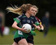 12 March 2016; Emma Lawlor, Scoil Chríost Rí, Portlaoise, in action against Anna Murphy, St Ronan's College Lurgan, Armagh. Lidl All Ireland Junior A Post Primary Schools Championship Final 2016, Scoil Chríost Rí, Portaoise, v St Ronan's College Lurgan, Armagh. Park Oliver Plunketts, Drogheda, Co. Louth. Picture credit: Oliver McVeigh / SPORTSFILE