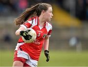 12 March 2016; Clodagh Dillon, Mercy S.S. Ballymahon, Longford. Lidl All Ireland Junior C Post Primary Schools Championship Final 2016, Mercy S.S. Ballymahon, Longford v Scoil Phobail Sliabh Luachra, Rathmore, Kerry. MacDonagh Park, Nenagh, Tipperary. Picture credit: Matt Browne / SPORTSFILE