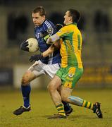 27 February 2010; Kevin McGourty, St. Gall's, in action against Gary Delaney, Corofin. AIB GAA Football All-Ireland Senior Club Championship Semi-Final Refixture, Corofin v St. Gall's, Parnell Park, Dublin. Picture credit: Ray McManus / SPORTSFILE