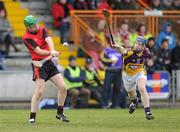 28 February 2010; Fintan Conway, Down, in action against Rory Jacob, Wexford. Allianz GAA Hurling National League Division 2 Round 2, Wexford v Down, Wexford Park, Wexford. Picture credit: Matt Browne / SPORTSFILE