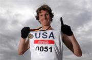 28 February 2010; USA's Ben Bruce after winning the Mens Senior 2010 Rás na hÉireann. Oldbridge Estate, Drogheda, Co. Louth. Photo by Sportsfile